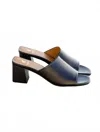 Bobbies Women's Kelly Block Heel Sandals In Passion Black In Black