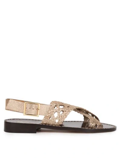 Bobbies Zita Flat Sandals In Brown