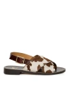 Bobbies Zita Flat Sandals In Multi