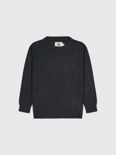 Bobbin & Tricot Kids'  Basic Cashmere Pullover In Gray