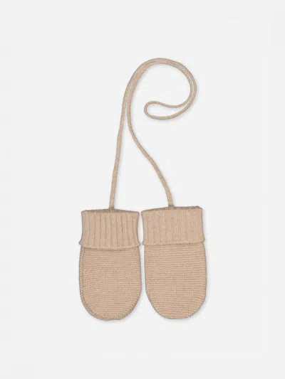 Bobbin & Tricot Cashmere Gloves In Sand