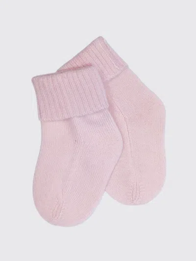 Bobbin & Tricot Cashmere Socks In Blush Pink