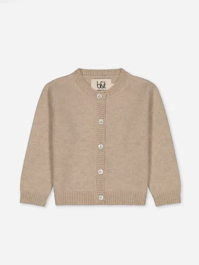 BOBBIN & TRICOT SWEATER BOBBIN & TRICOT KIDS COLOR BEIGE,H24023022