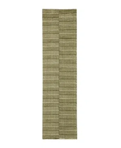 Bobby Berk Broken Stripe Broken Stripe 2x8 In Gray