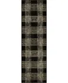 Bobby Berk Series 3 Fontana 2'4x7'10 Runner Area Rug In Onyx