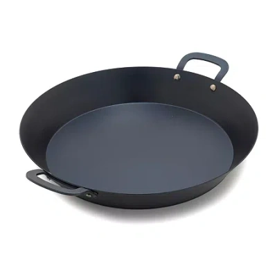Bobby Flay By Greenpan Carbon Steel 15" Stir Paella Pan In Black