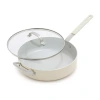 Bobby Flay Ceramic Non-stick 11" Skillet With Lid In White