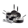 Bobby Flay Ceramic Non-stick 13-pc. Cookware Set In Black