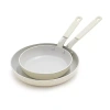 Bobby Flay Ceramic Non-stick 2-pc. Fry Pan Set In White