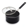 Bobby Flay Ceramic Non-stick 2.5-qt. Sauce Pan With Lid In Black