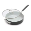 Bobby Flay Ceramic Non-stick 4.5-qt. Saute Pan In Gray