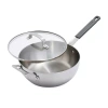 Bobby Flay Stainless Steel 3.57-qt. Saute Pan With Lid In Silver