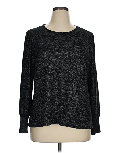 Pre-owned Bobeau 3/4 Sleeve T-shirt In Black