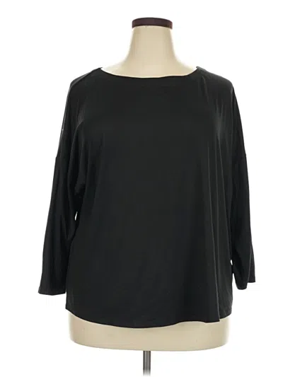 Pre-owned Bobeau 3/4 Sleeve T-shirt In Black