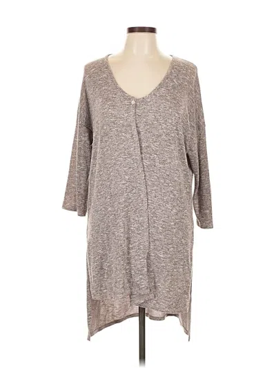 Pre-owned Bobeau 3/4 Sleeve T-shirt In Gray