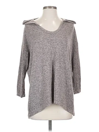 Pre-owned Bobeau 3/4 Sleeve T-shirt In Gray