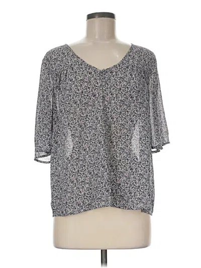 Pre-owned Bobeau 3/4 Sleeve T-shirt In Gray
