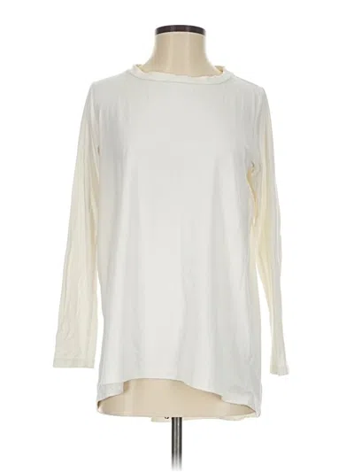 Pre-owned Bobeau 3/4 Sleeve T-shirt In Ivory