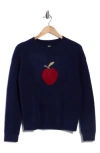 Bobeau Apple Picking Sweater In Blue
