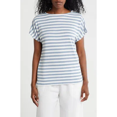 Bobeau Baby French Terry T-shirt In Blue