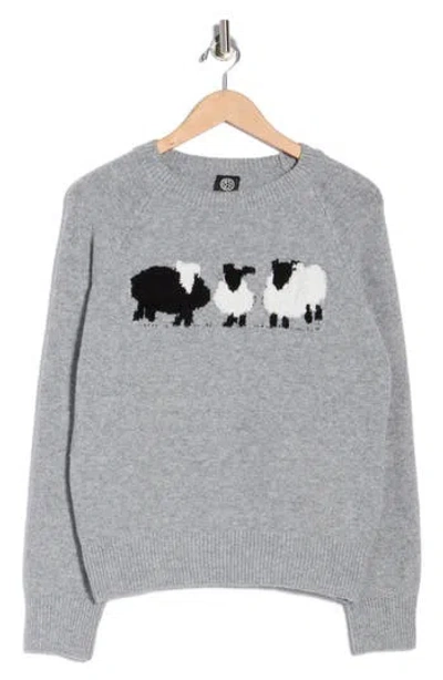Bobeau Black Sheep Sweater In Multi