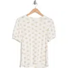 Bobeau Butter Puff Sleeve Top In Yellow/blush