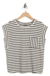 Bobeau Cap Sleeve Top In Multi