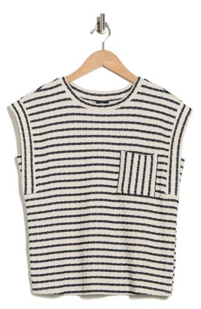 Bobeau Cap Sleeve Top In Multi