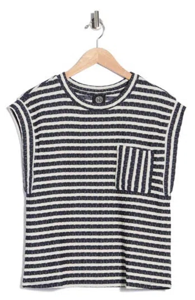 Bobeau Cap Sleeve Top In Black