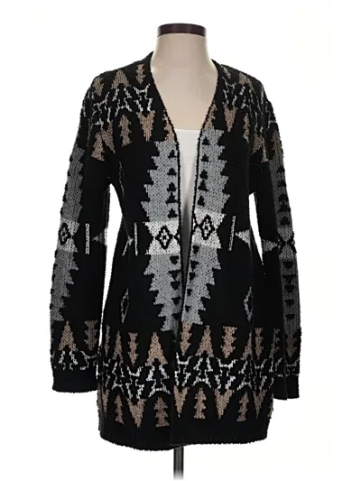 Pre-owned Bobeau Cardigan Sweater In Black