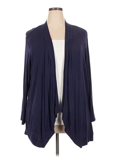 Pre-owned Bobeau Cardigan Sweater In Blue