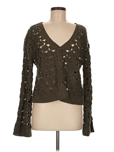 Pre-owned Bobeau Cardigan Sweater In Brown