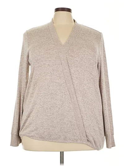 Pre-owned Bobeau Cardigan Sweater In Brown