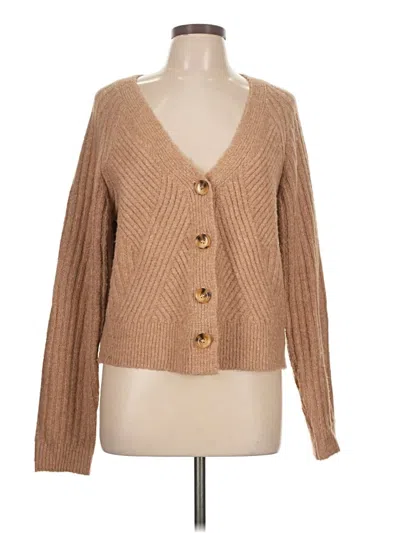 Pre-owned Bobeau Cardigan Sweater In Brown