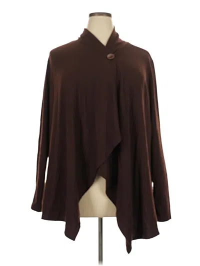 Pre-owned Bobeau Cardigan Sweater In Brown