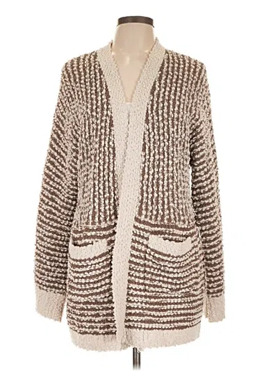 Pre-owned Bobeau Cardigan Sweater In Brown