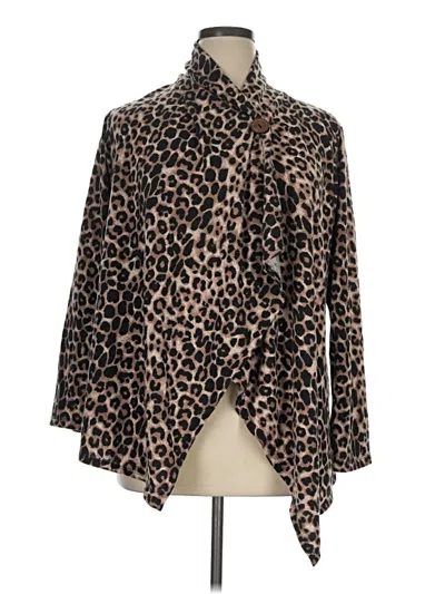 Pre-owned Bobeau Cardigan Sweater In Brown