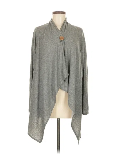 Pre-owned Bobeau Cardigan Sweater In Gray