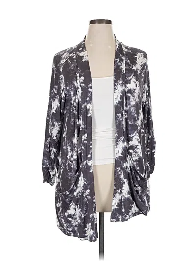 Pre-owned Bobeau Cardigan Sweater In Gray