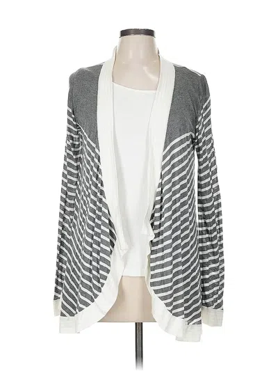 Pre-owned Bobeau Cardigan Sweater In Gray