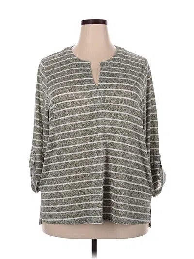 Pre-owned Bobeau Cardigan Sweater In Gray
