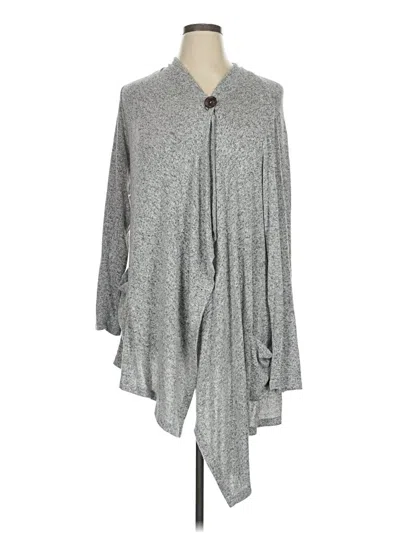 Pre-owned Bobeau Cardigan Sweater In Gray