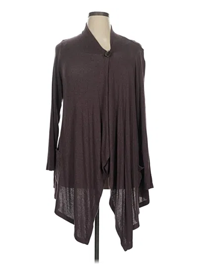 Pre-owned Bobeau Cardigan Sweater In Gray
