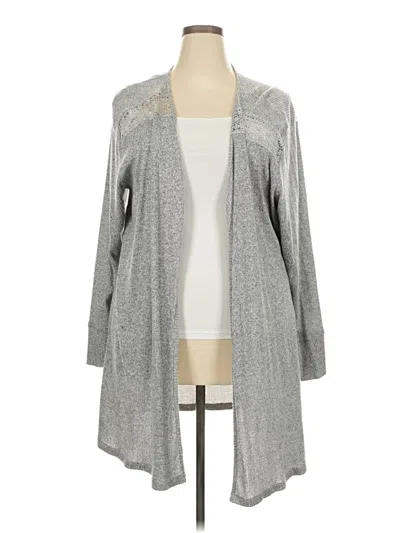 Pre-owned Bobeau Cardigan Sweater In Gray