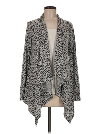 Pre-owned Bobeau Cardigan Sweater In Gray