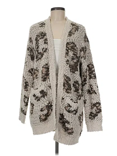 Pre-owned Bobeau Cardigan Sweater In Gray