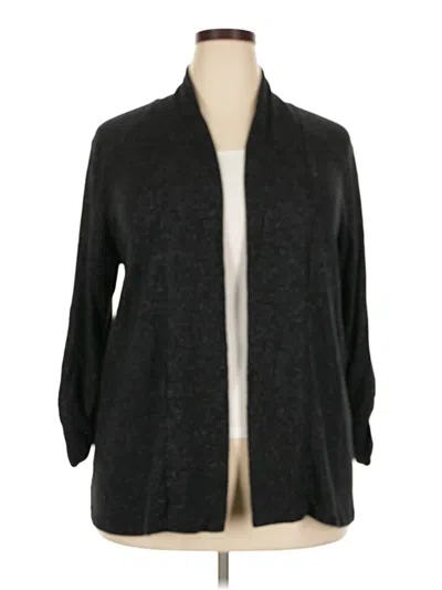 Pre-owned Bobeau Cardigan Sweater In Gray
