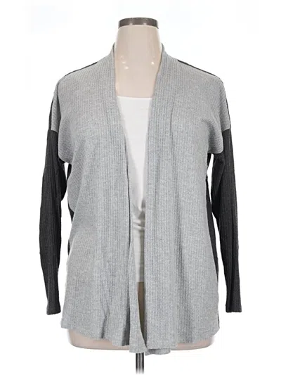 Pre-owned Bobeau Cardigan Sweater In Gray