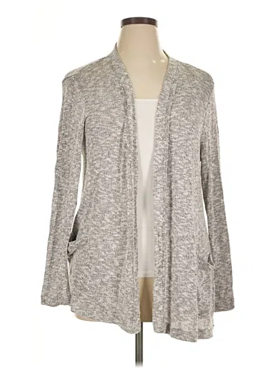 Pre-owned Bobeau Cardigan Sweater In Gray