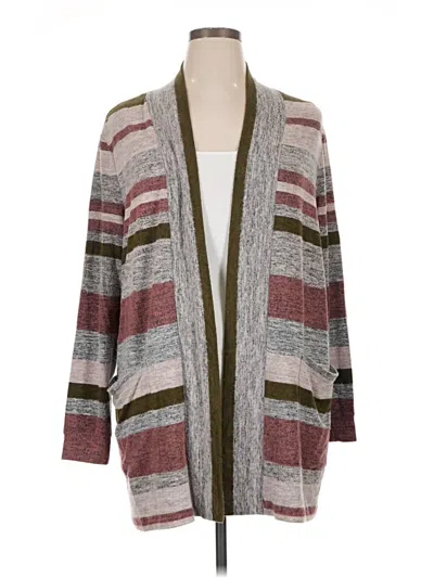 Pre-owned Bobeau Cardigan Sweater In Gray
